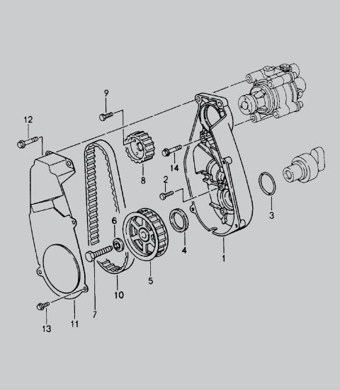 Power-steering pump, air injection